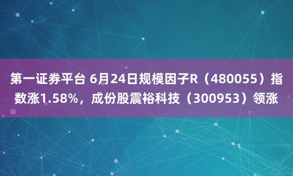 第一证券平台 6月24日规模因子R（480055）指数涨1.58%，成份股震裕科技（300953）领涨
